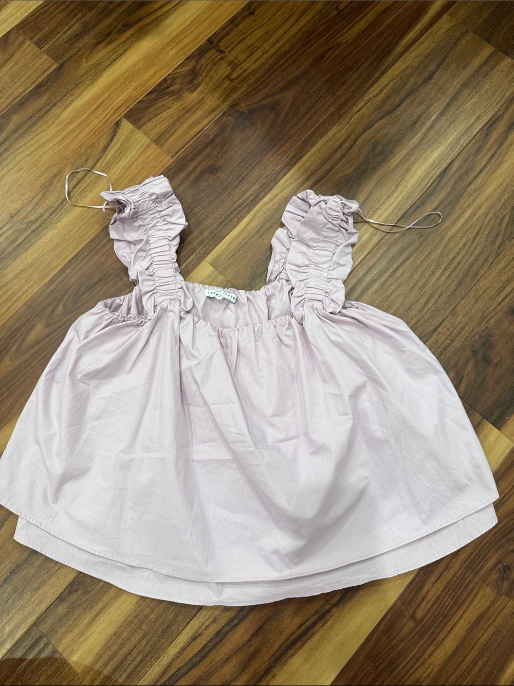 English Factory Ruffle Strap Tank Top - Picture 2 of 3